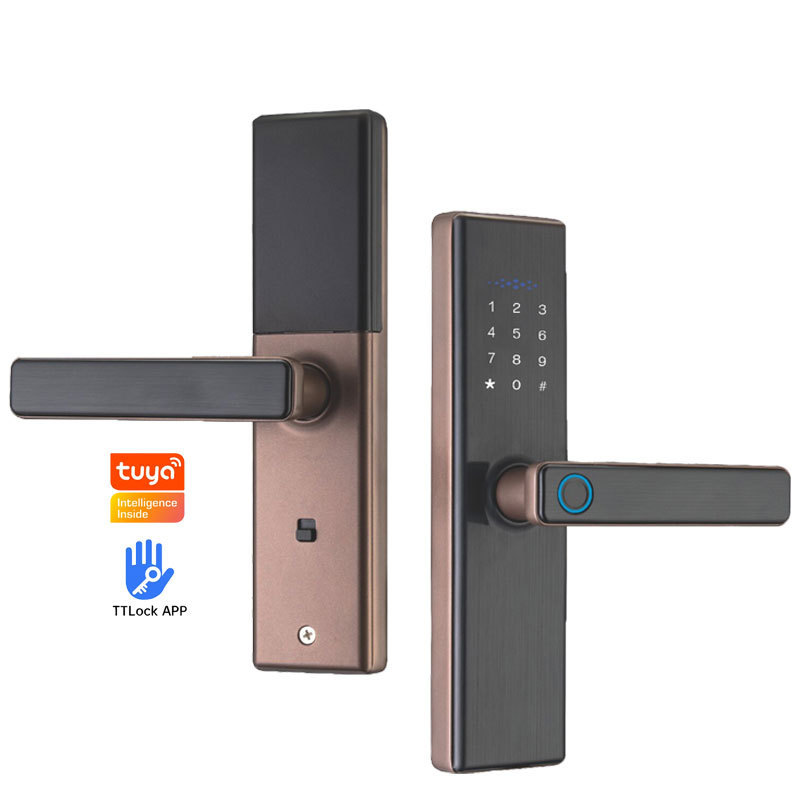 Safe Lock Gate Combination Bedroom Home Digital Biometric Fingerprint Intelligent Handle Electronic Locks Smart Lock Door Handle