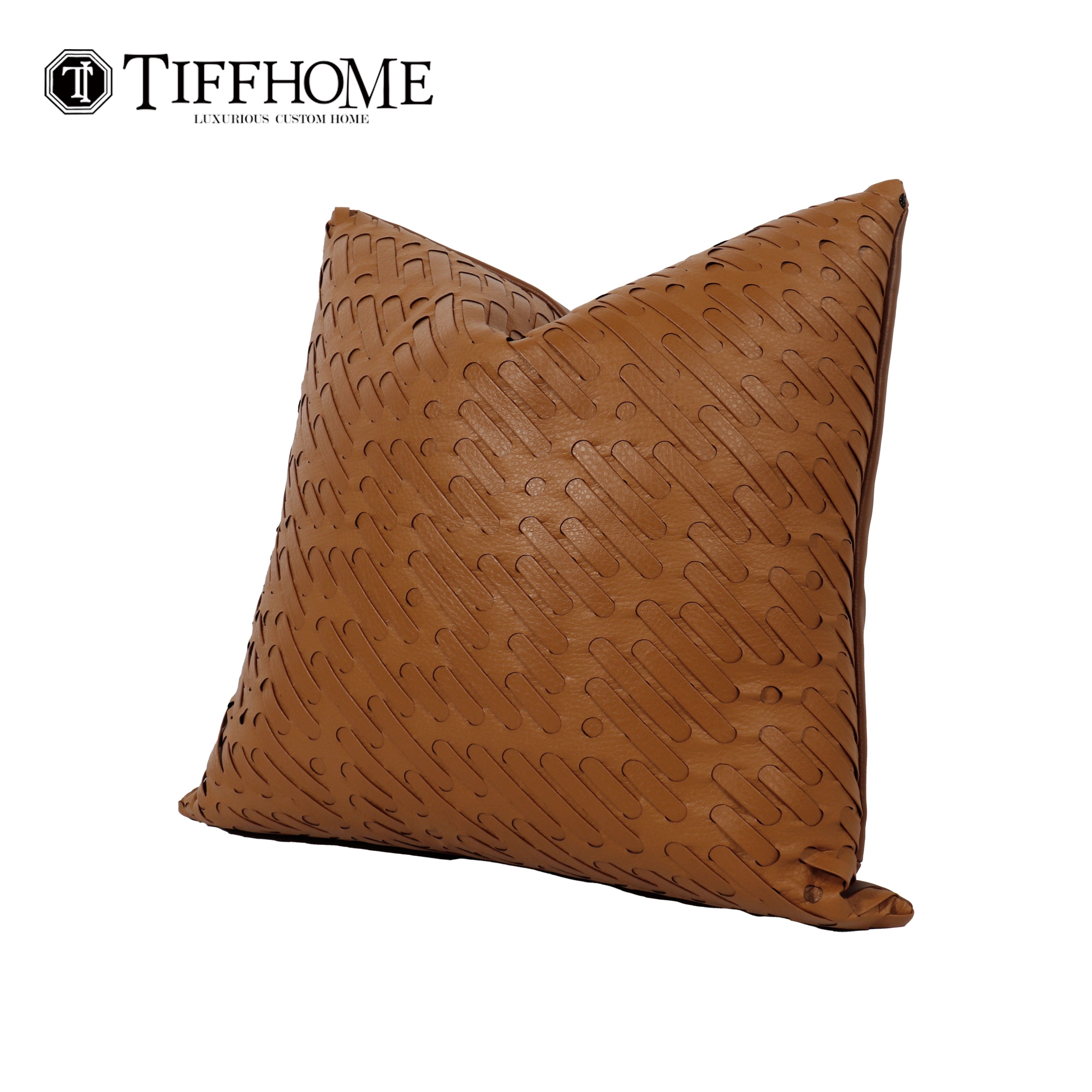 Tiff Home Wholesale Direct Sale 45*45cm Modern Eco-friendly Imitation Leather High Quality Cushion Cover