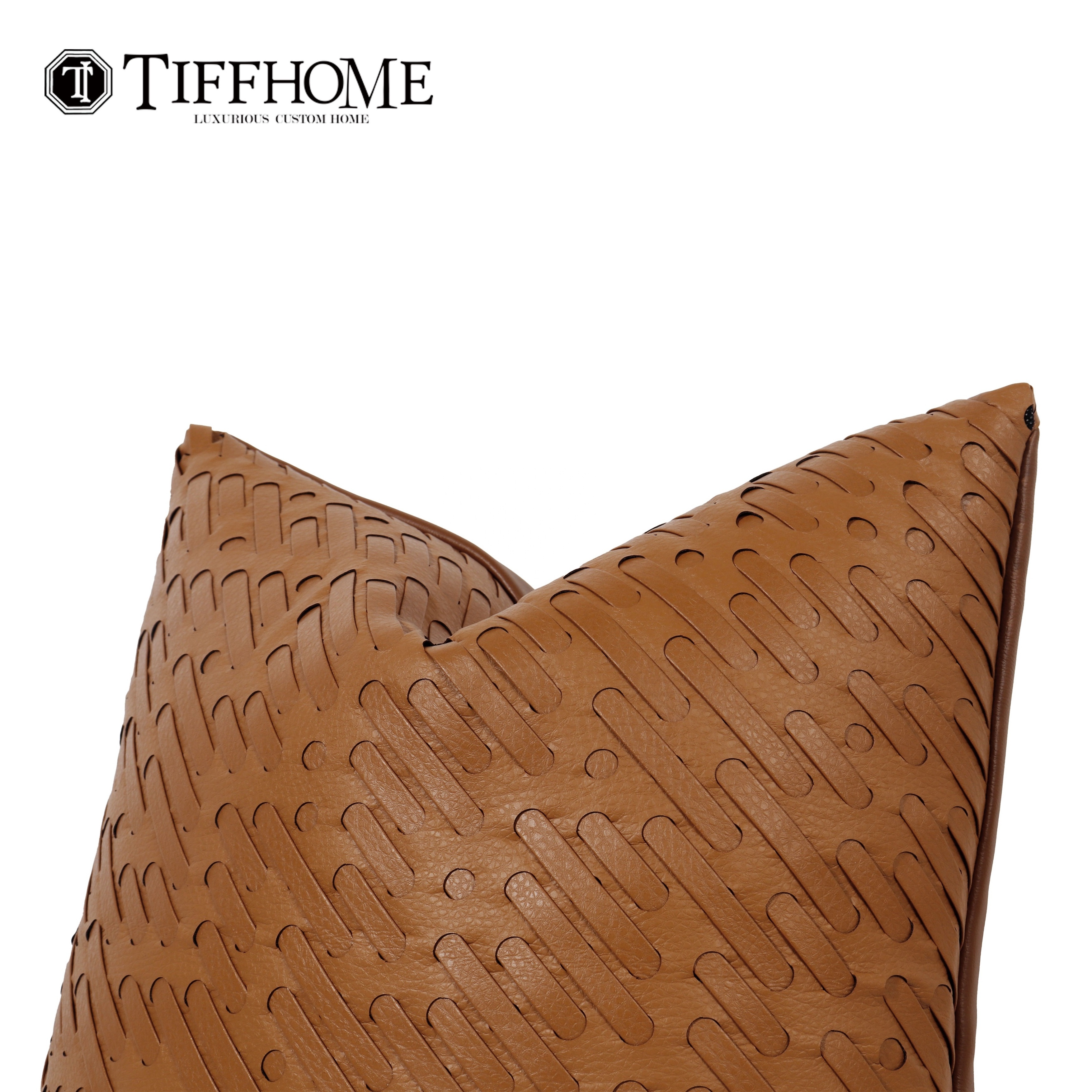 Tiff Home Wholesale Direct Sale 45*45cm Modern Eco-friendly Imitation Leather High Quality Cushion Cover