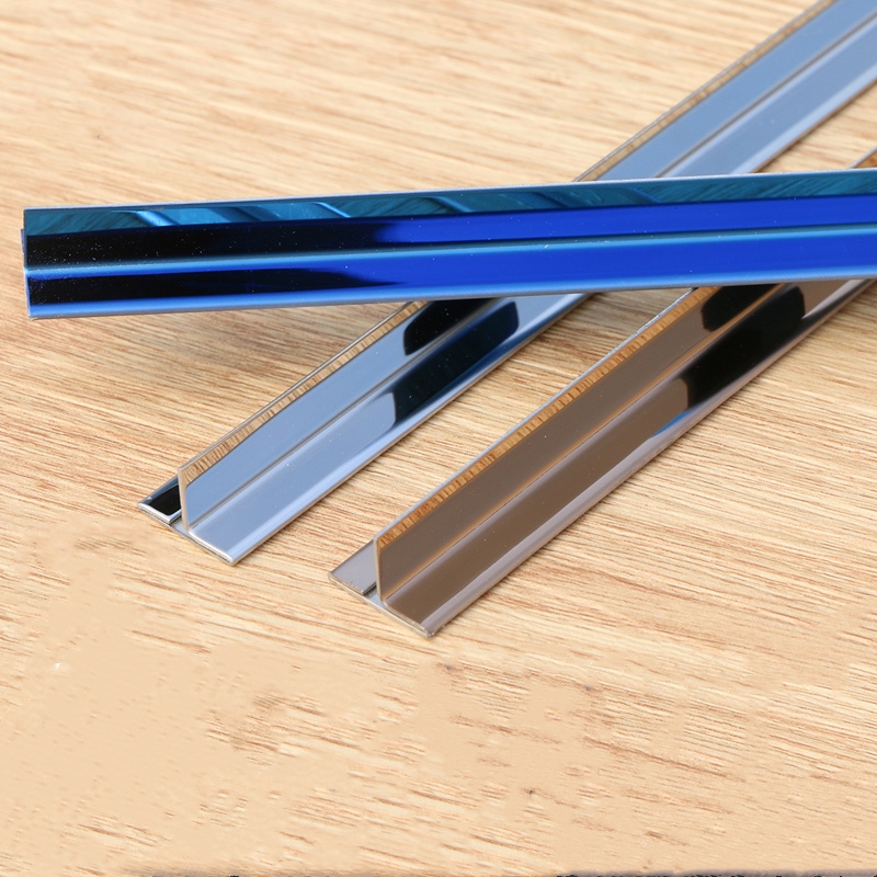 Stainless steel tile edge trim strip t channel profile for ceramic floor transition