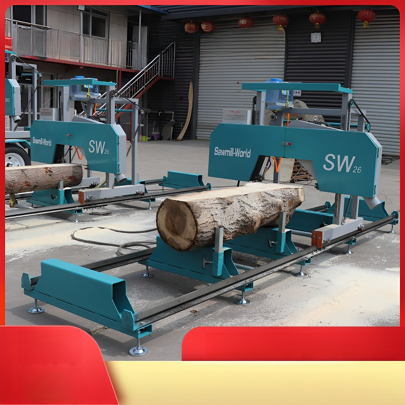 Tigarl Machine Circular Swing Blade Mobile Portable With Trailer Vertical Log Band Hydraulic Cheap Sawmill For Wood