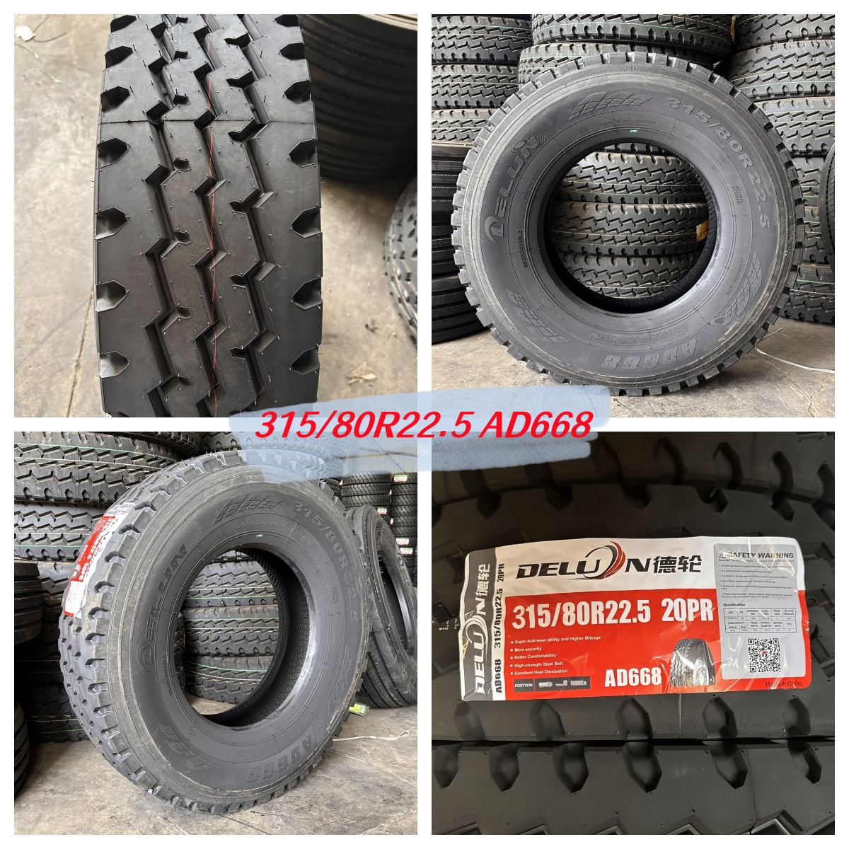 Hot Sale Chinese Brand Truck Tyres 315/80/22.5