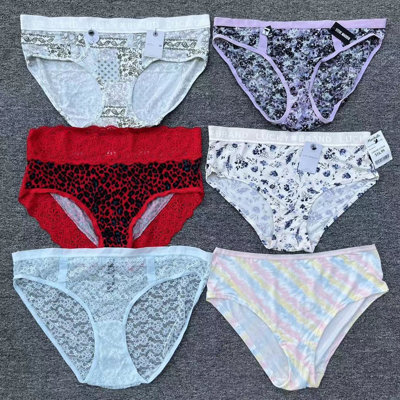 Ladies Sexy Satin Ice Silk Underwear Women Sexy briefs Seamless Lace Panties women's panties woman underwear