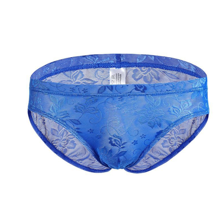 Men's Briefs Lingerie See Through Lace Sexy Underwear Gay Underpants