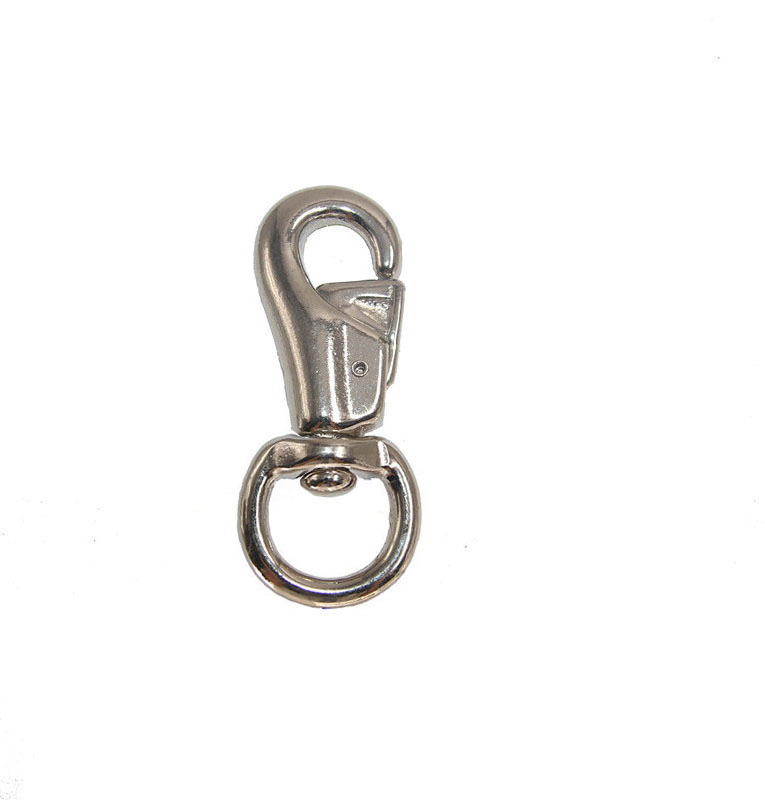 High Quality Stainless Steel Lanyard Metal Spring Clips Snap Hook Safety Hook Metal Brass Safety Snap Hook For Wholesale