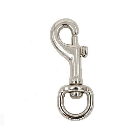 High Quality Stainless Steel Lanyard Metal Spring Clips Snap Hook Safety Hook Metal Brass Safety Snap Hook For Wholesale