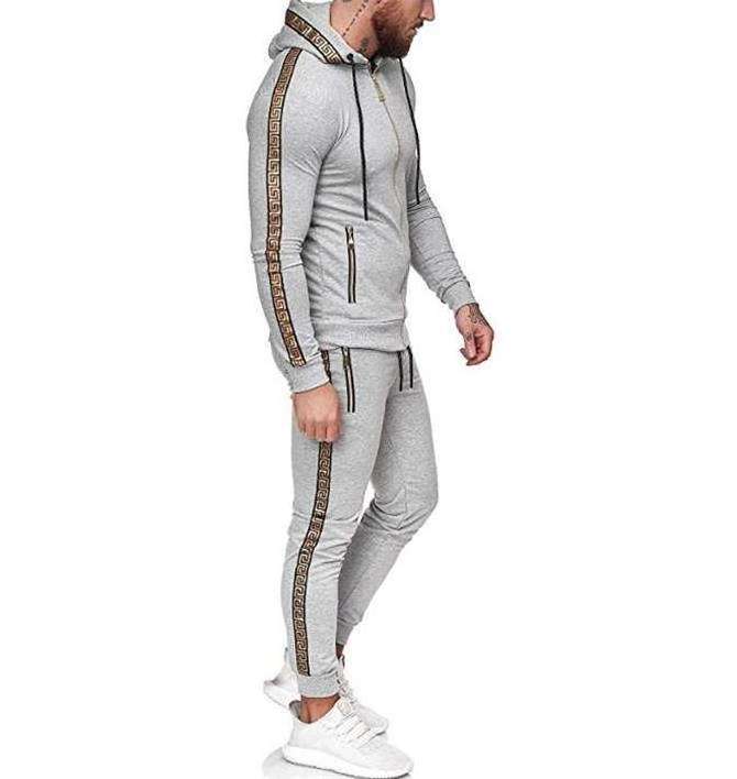 Windbreaker Tracksuit Sweatsuit Zip Up Cargo Tracksuit Male Sweatpants Men