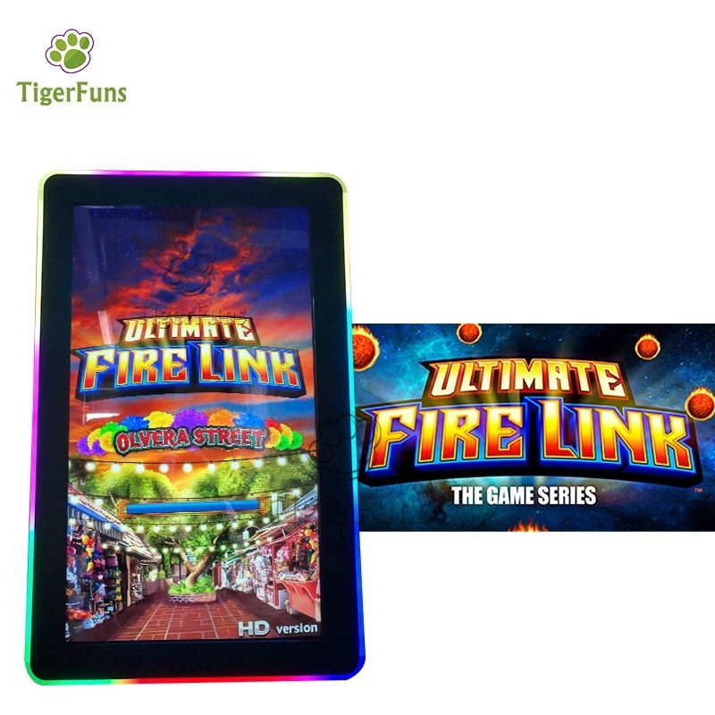 Most Popular Ultimate Fire Link 8-in-1 High Quality 43 Inch Touch Screen Game Metal Cabinet/Game Board