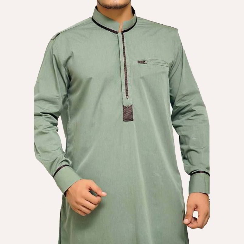 Cotton Islamic Men Robe Men's Saudi Arabian Design Long Thobe Clothing Muslim Men Thobe /Thawb