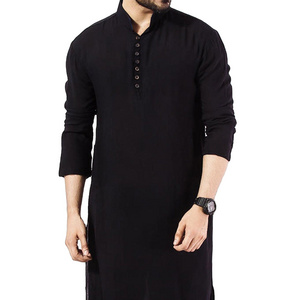 Cotton Islamic Men Robe Men's Saudi Arabian Design Long Thobe Clothing Muslim Men Thobe /Thawb