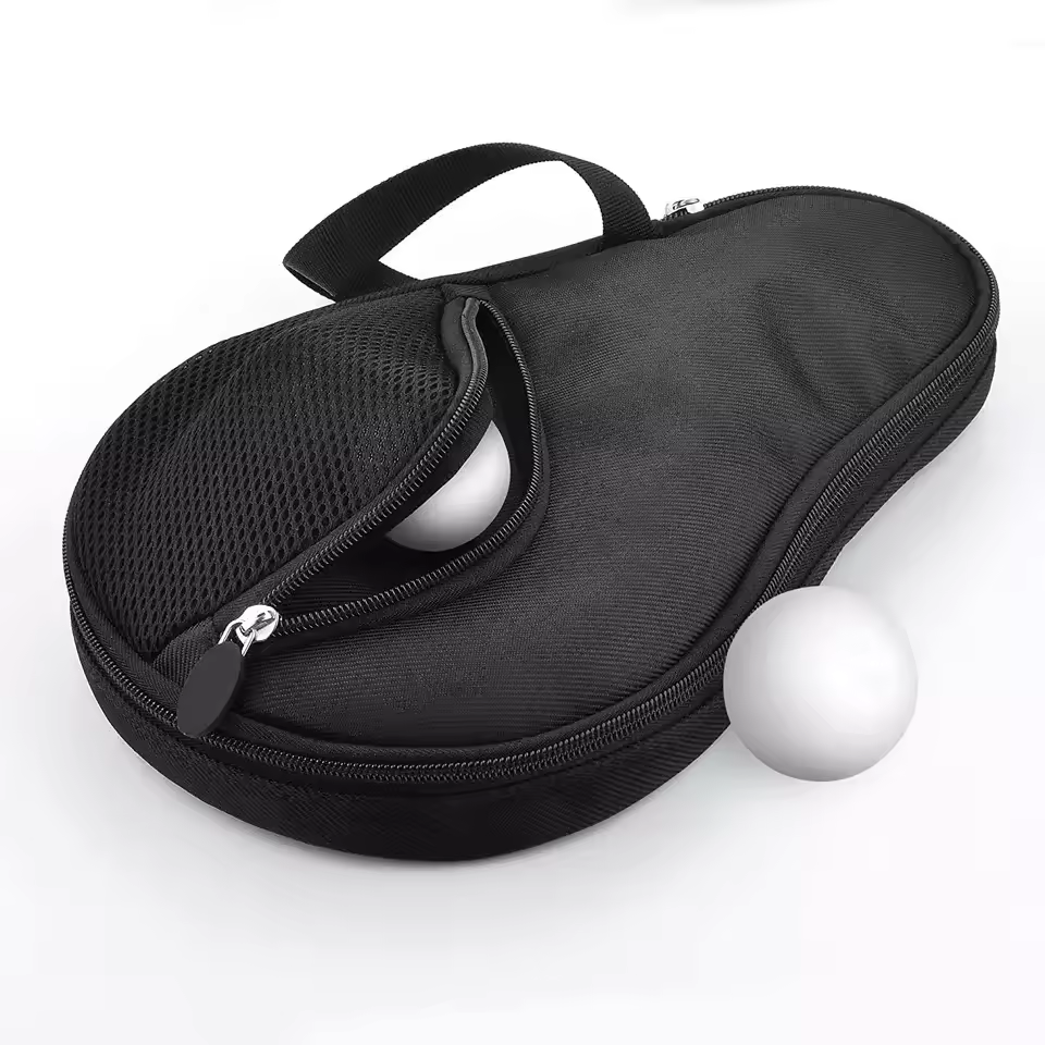 Professional Table Tennis Racket Case Cover PingPong Paddle Carry Bag with Ball Storage Pocket