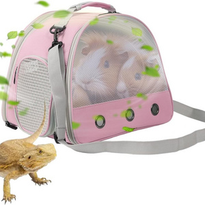 Guinea Pig Backpack Carrier,Bearded Dragon Small Animal Travel Backpack for Hedgehog Rat Parrot,Rabbit,Sugar Glider