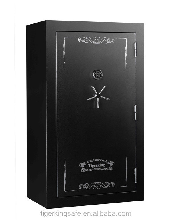 Gun Cabinet Wholesale Fireproof Gun Safe Metal Approved Electronic Lock or Mechanical Lock Low Carbon Alloy Steel Tigerking