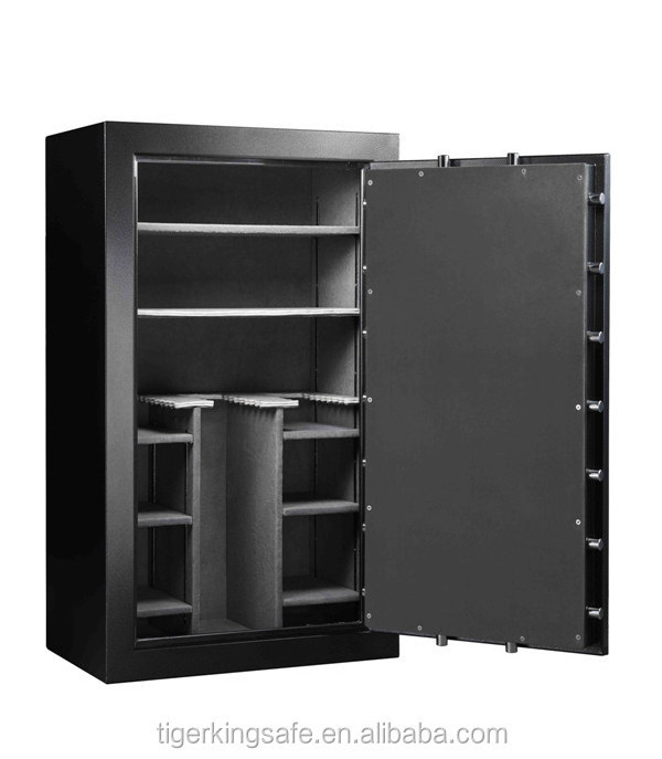 Gun Cabinet Wholesale Fireproof Gun Safe Metal Approved Electronic Lock or Mechanical Lock Low Carbon Alloy Steel Tigerking