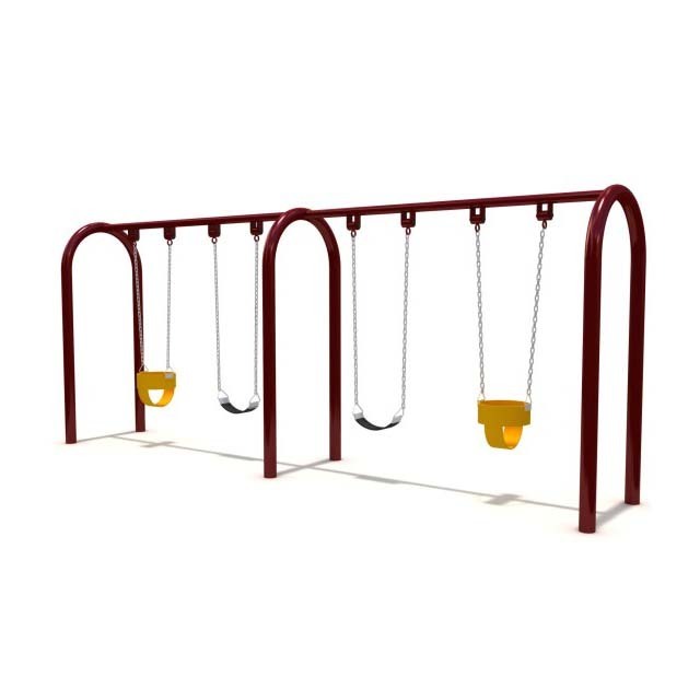 Kindergarten Outdoor Playground Baby Swing Set Garden Outdoor Metal Swing Kids Playground Equipment Garden Swing for Children