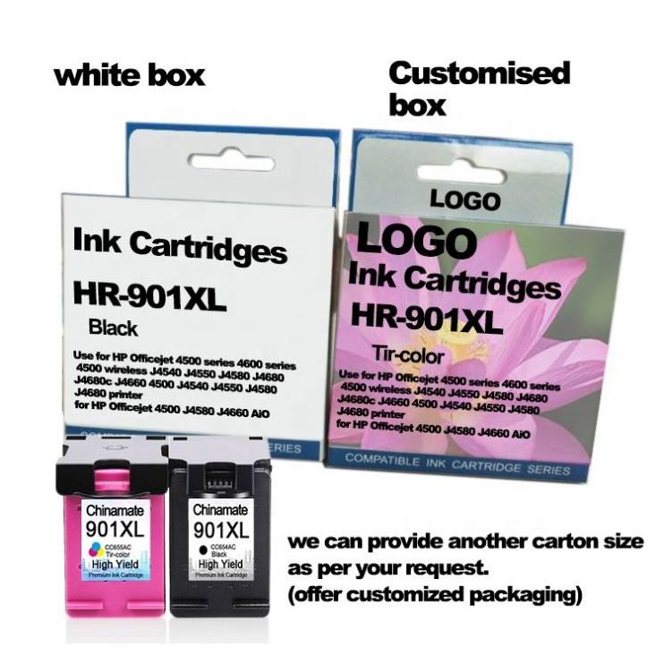 Ink Tank 901XL Cartouche d'encre for hp Officejet 4600 J4680 J4660 901 901XL Color Ink Cartridge