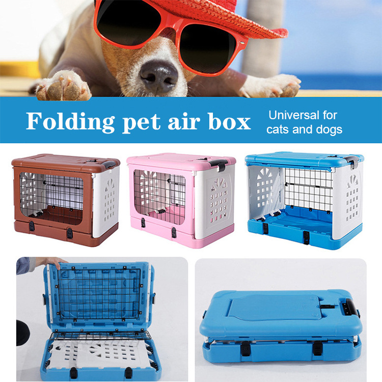 Dog Kennels Cages Outdoor Plastic Strong Carrying Pet Airline Cage Carrier