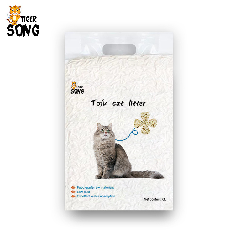 Cat Litter Suppliers Wholesale 6L Plant Degradable tofu Litter Select Tofu Cat Litter