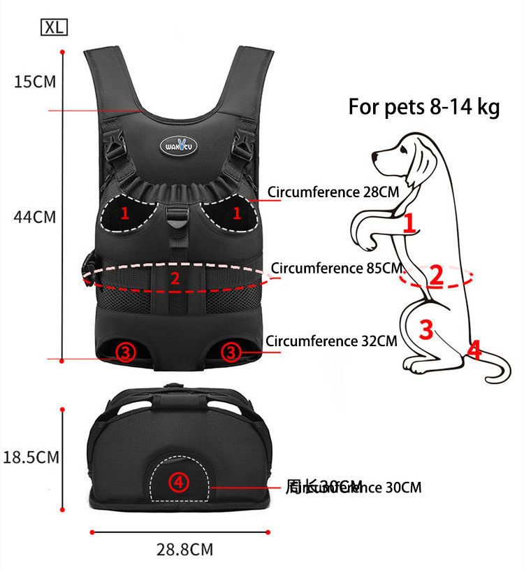 Outdoor Puppy Backpack Front Pet Carries Mesh Legs-Out Cat Small Dog Carriers Backpack for Travel Hiking Camping Cycling