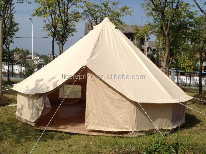 outdoor four season waterproof canvas cotton bell camping tent