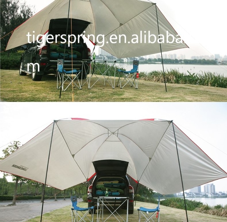 Outdoor Camping Large place Car Awning Tailgate Canopy Car Rear Tent For Sun Shelter