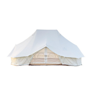 Emperor Bell Tent Cotton Luxury Outdoor Glamping Yurt 5-8 Person Waterproof Four Season Activity for Family