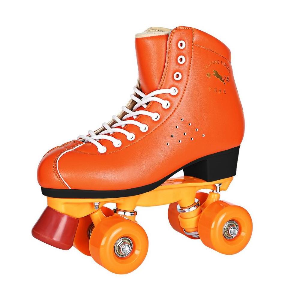 Soy Luna Rental Rink Professional Level Quad Roller Skates High Quality 4 Wheels 58*32mm PU Cast Wheel Dongguan Flying Tiger