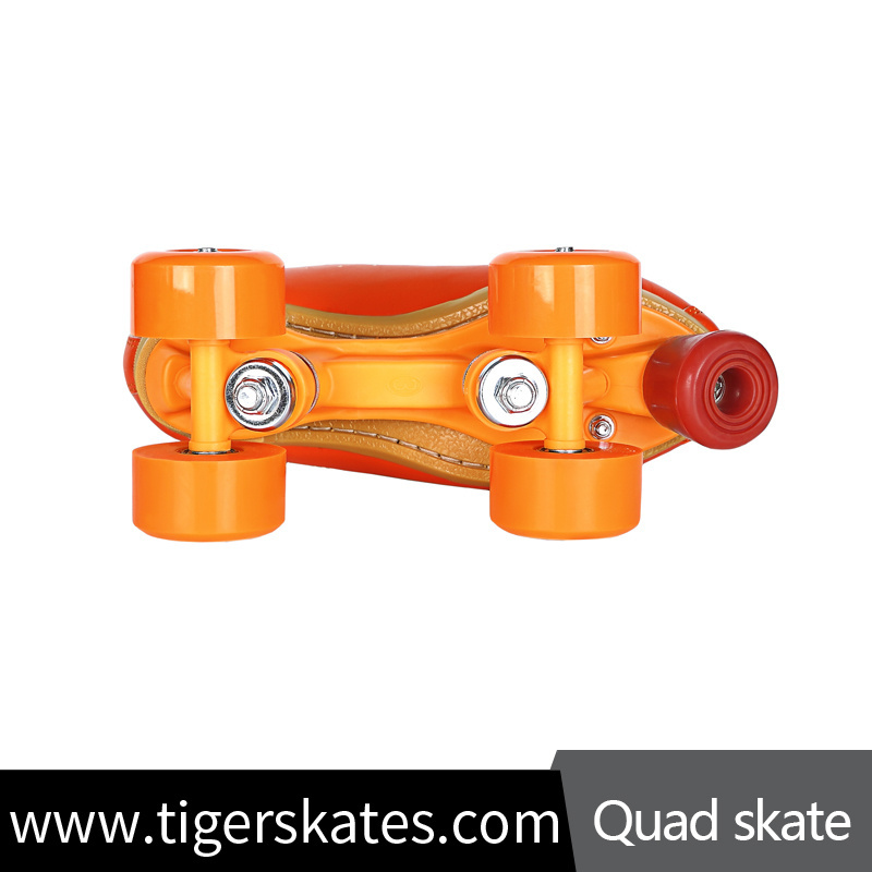 Soy Luna Rental Rink Professional Level Quad Roller Skates High Quality 4 Wheels 58*32mm PU Cast Wheel Dongguan Flying Tiger