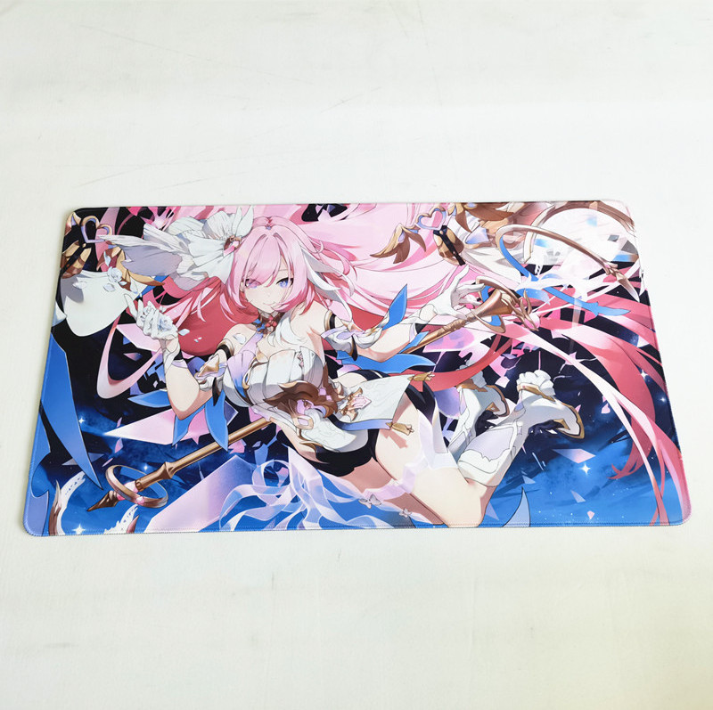 Funny rubber card play mat, custom TCG play game mat neoprene