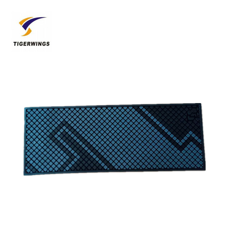 Factory Custom brand logo promotion OEM ODM non slip PVC bar mat promotion gift jagermeister PVC bar drip mat