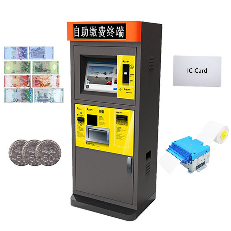 Parking Payment Machine Automatic Parking Barrier Gate License Plate Recognition Parking Ticket System