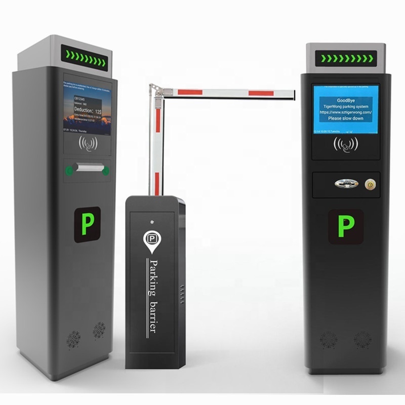 Automatic Parking Paper Ticket Dispenser Machine with Boom Barrier Gate