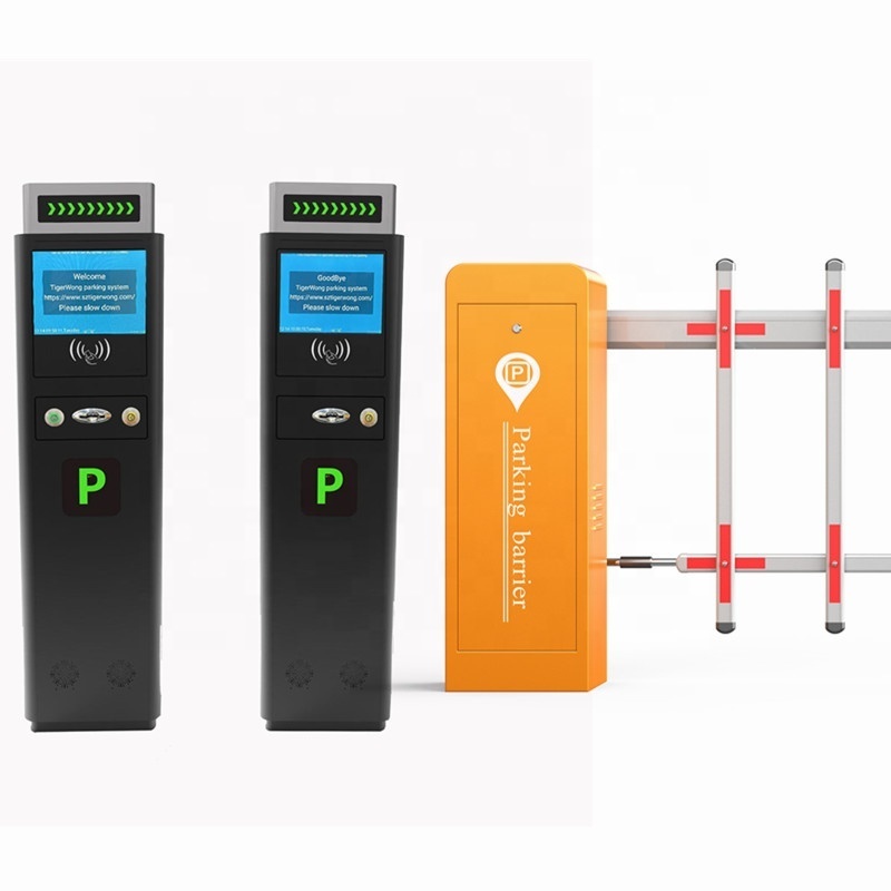 Automatic Parking Paper Ticket Dispenser Machine with Boom Barrier Gate