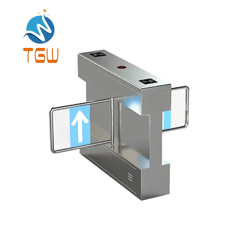 Mechanical access control turnstile stainless steel security barrier manual swing gate TGW-ST002D swing access turnstile