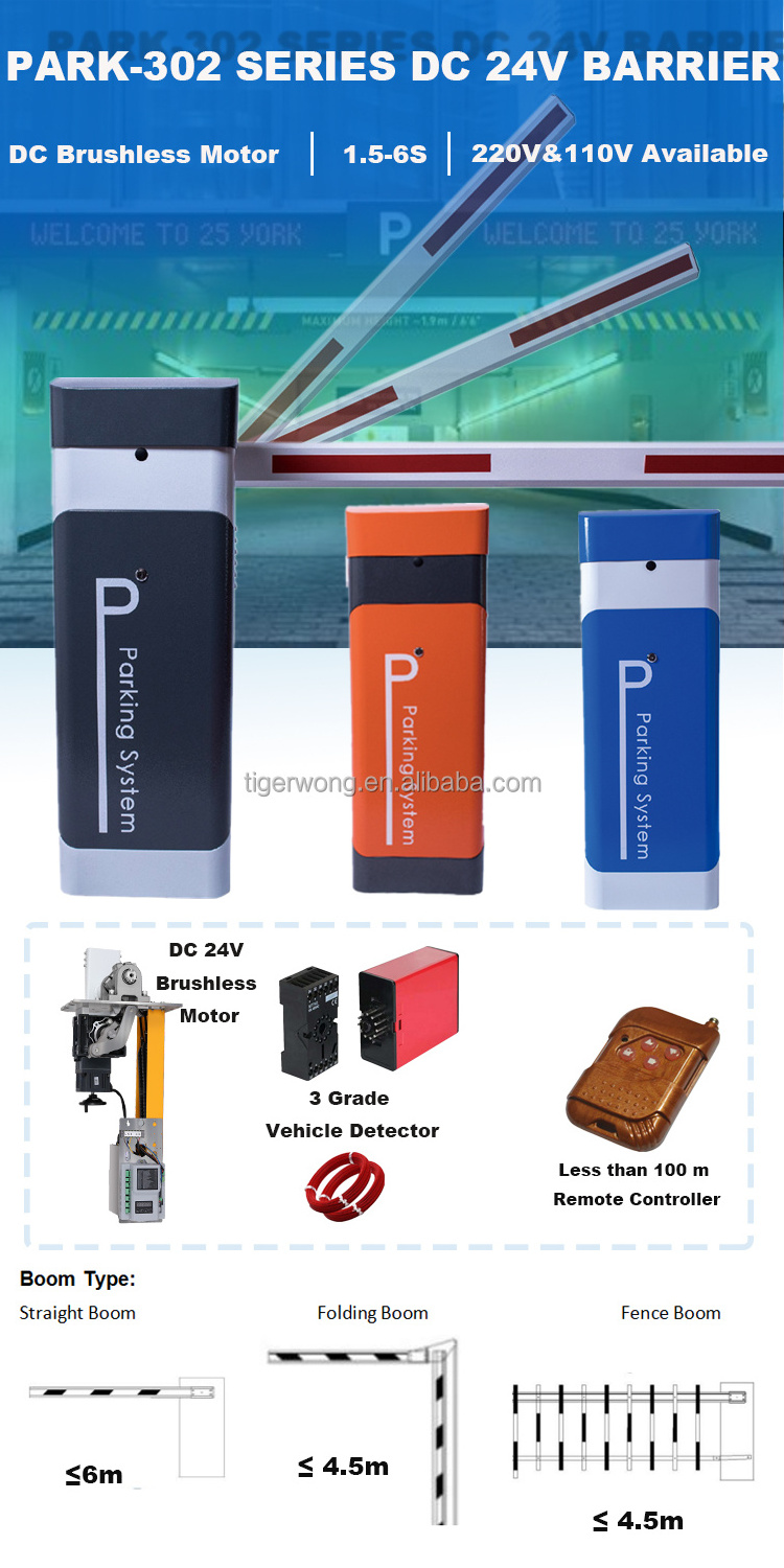 Automatic Car Boom Parking Barrier & Road Traffic Barrier & Car Park Barrier Gate For Parking Access Control Security