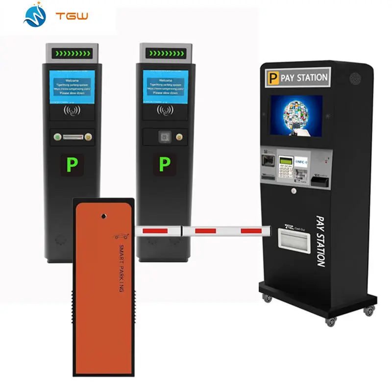 TGW Radar system aluminium fence system ticket validator carpark software system parking lot surveillance management