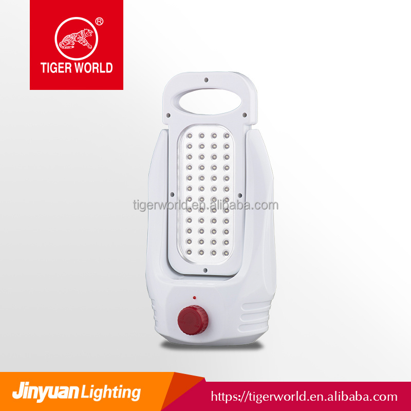 Portable home or outdoor lighting widely use 48SMD led rechargeable emergency light with handle