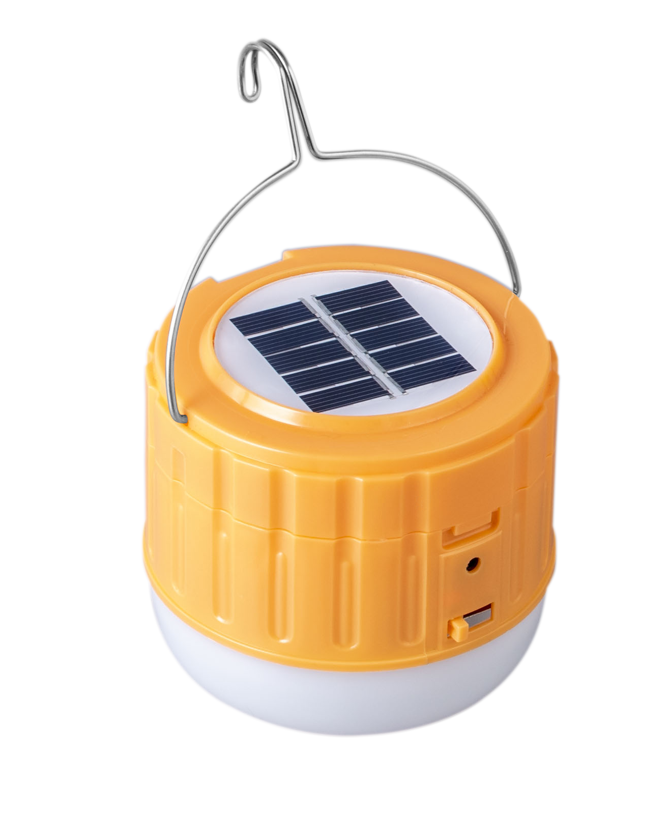 Outdoor Mini Rechargeable  Camping Light Bulb with Hook Solar Panel Micro USB Solar Charge Emergency Light