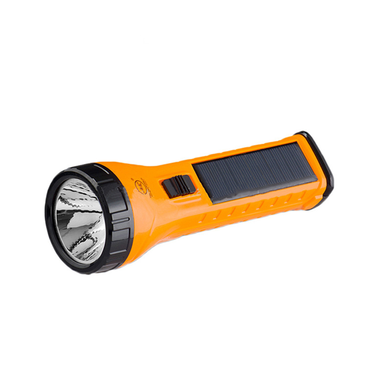 Tiger world lead-acid battery hand held torch light rechargeable solar led flashlight torch