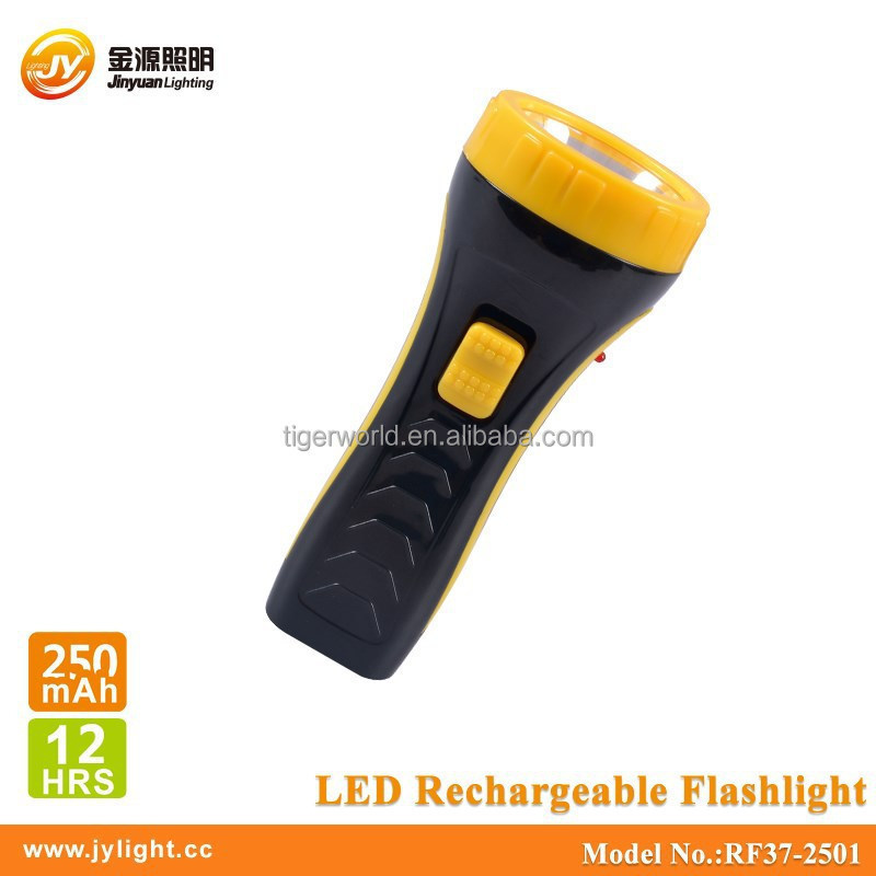 High quality portable plastic body hand held torchlight rechargeable flash light led flashlight torch