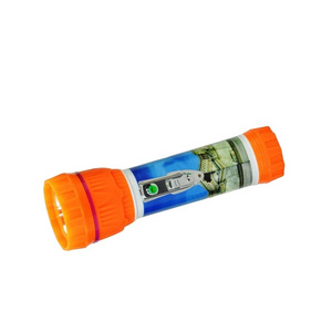 Tiger world plastic body powerful dry battery torch led light flashlight for housing lighting