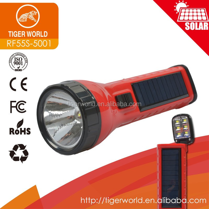 Emergency lighting multifuncional solar power torch light rechargeable linternas led flashlights with solar panel