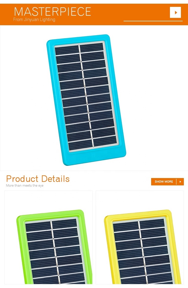 plastic frame 12 cells PV module portable sunpal poly charger 1w solar panel small size from china supplier