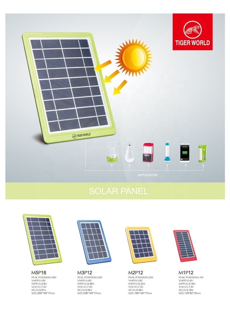 plastic frame 12 cells PV module portable sunpal poly charger 1w solar panel small size from china supplier