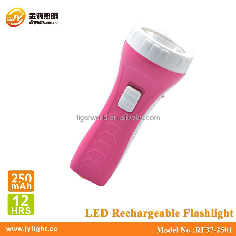 High quality portable plastic body hand held torchlight rechargeable flash light led flashlight torch