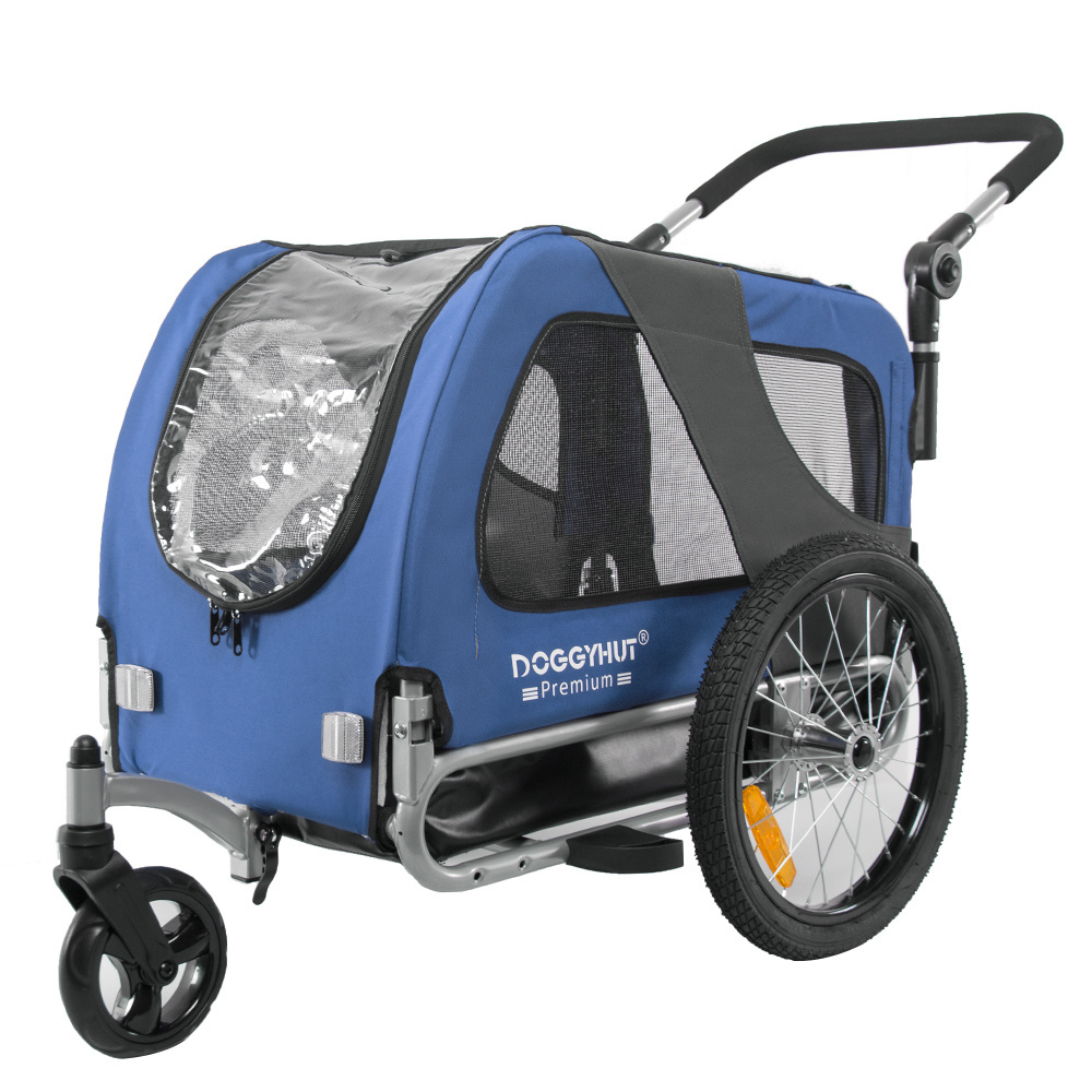 Enclosed waterproof Pet Carrier pet Dog Bicycle bike trailer With Swivel Wheel