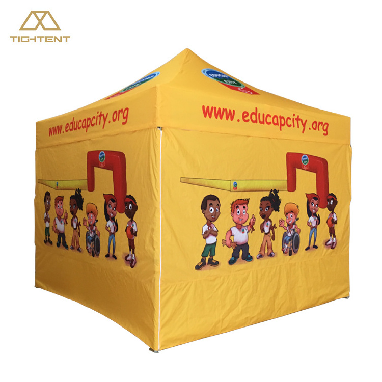 Sub Printing Popup Tent Customized Folding Gazebo Canopy And Sidewalls