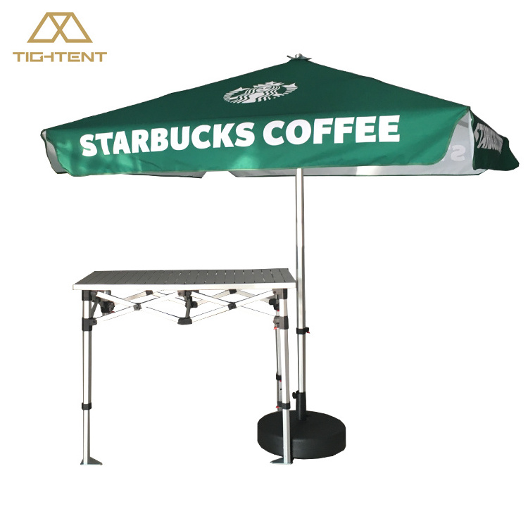 2x2m Aluminum Folding Umbrella Advertising Customized Popup Beach Umbrella Outdoor