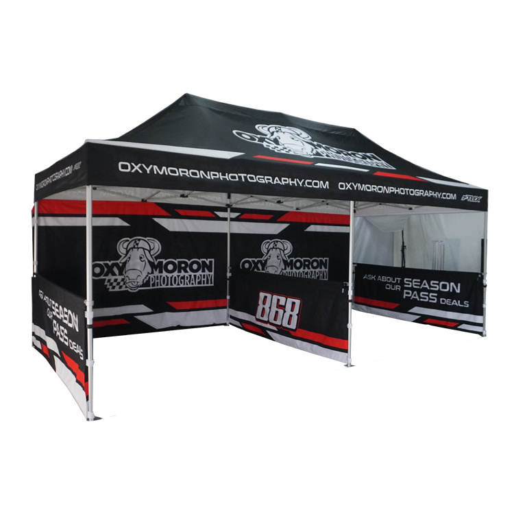 3X6 Folding Tent Custom Printed Canopy 600D Advertising Pop Up Gazebo Waterproof Outdoor Tent For Trade Show