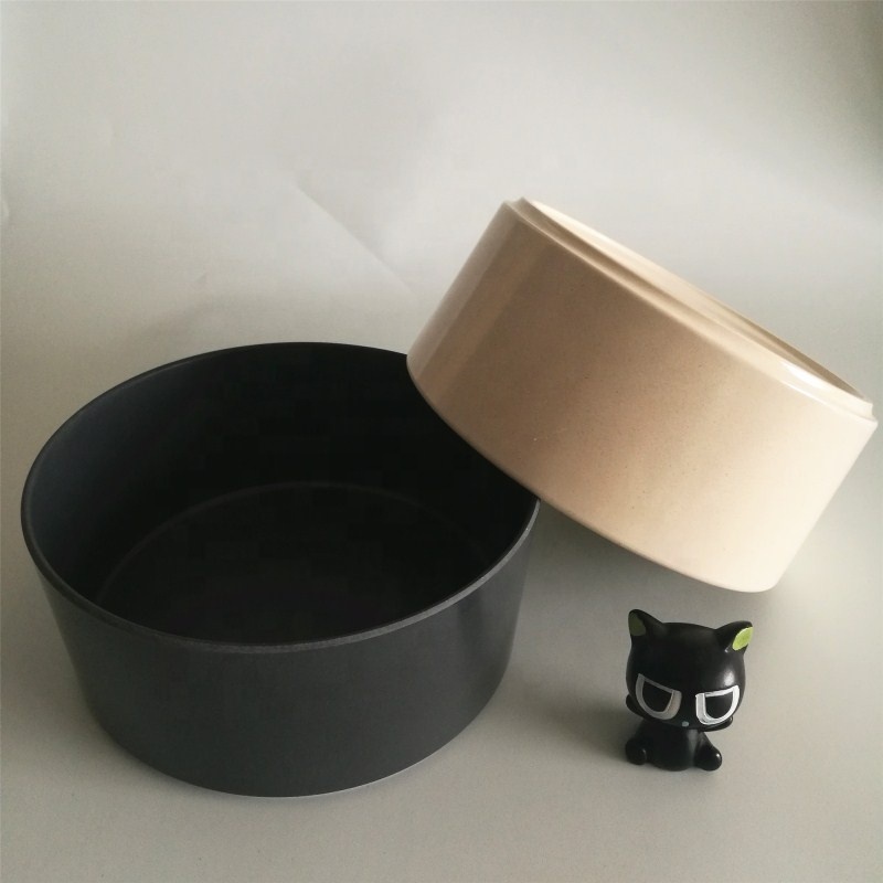 Outdoor Eco-Friendly Non Skid Custom Pet Feeding Bamboo Fiber Bone Shape Dog Bowl